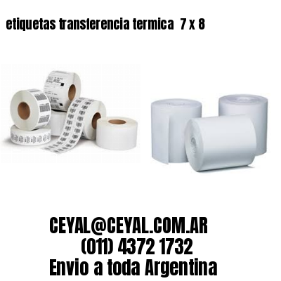 etiquetas transferencia termica  7 x 8