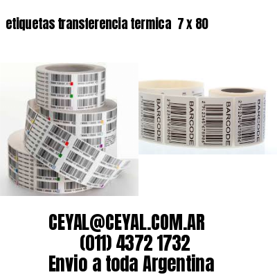 etiquetas transferencia termica  7 x 80