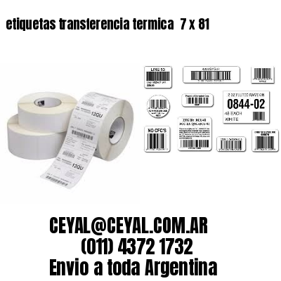 etiquetas transferencia termica  7 x 81