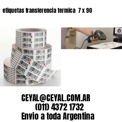 etiquetas transferencia termica  7 x 90