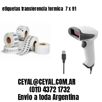 etiquetas transferencia termica  7 x 91