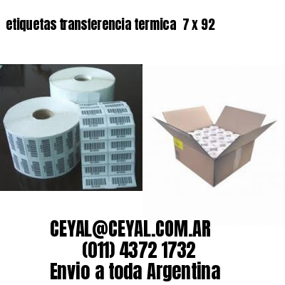 etiquetas transferencia termica  7 x 92