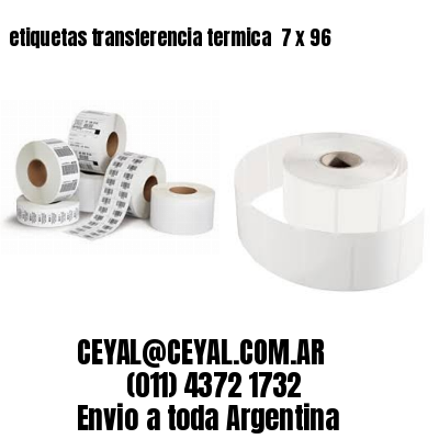 etiquetas transferencia termica  7 x 96