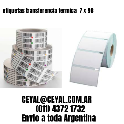 etiquetas transferencia termica  7 x 98