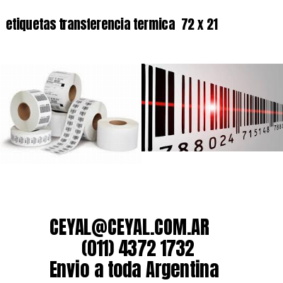 etiquetas transferencia termica  72 x 21