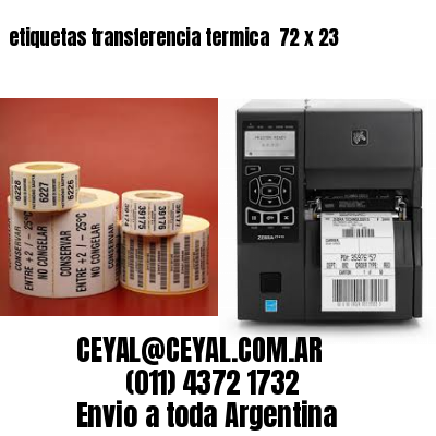 etiquetas transferencia termica  72 x 23