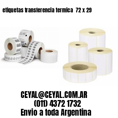 etiquetas transferencia termica  72 x 29