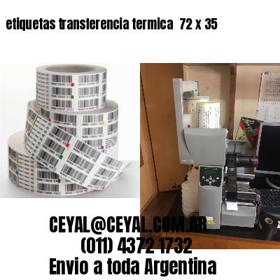 etiquetas transferencia termica  72 x 35