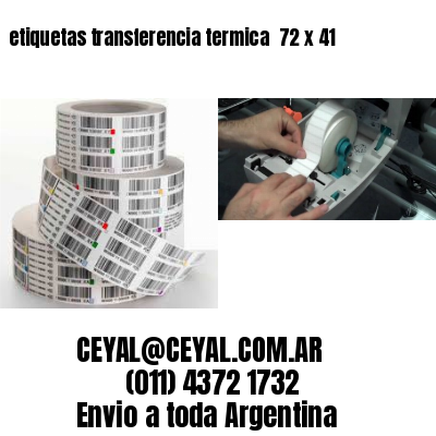 etiquetas transferencia termica  72 x 41