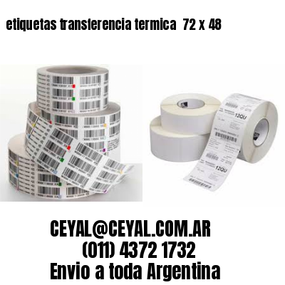 etiquetas transferencia termica  72 x 48