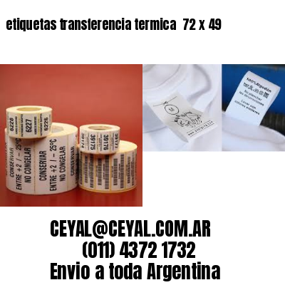 etiquetas transferencia termica  72 x 49
