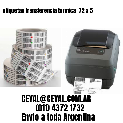 etiquetas transferencia termica  72 x 5