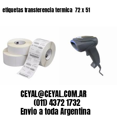 etiquetas transferencia termica  72 x 51