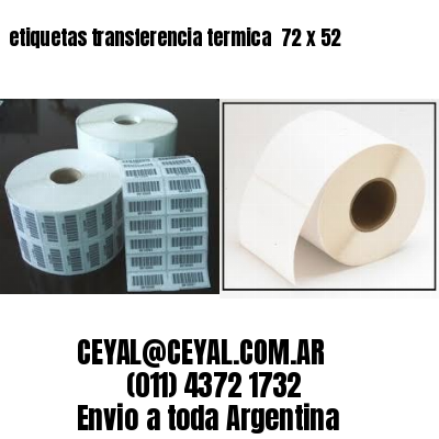 etiquetas transferencia termica  72 x 52