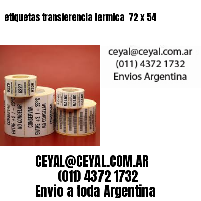 etiquetas transferencia termica  72 x 54