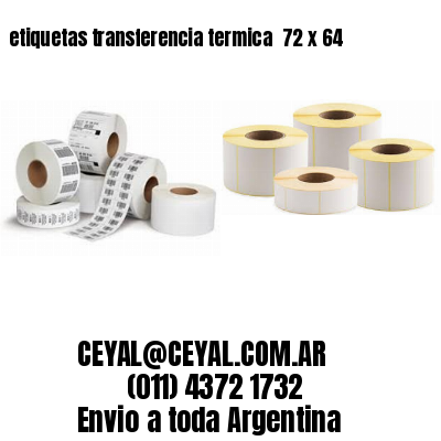 etiquetas transferencia termica  72 x 64