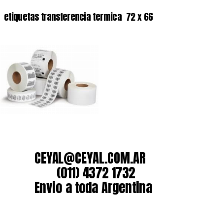etiquetas transferencia termica  72 x 66