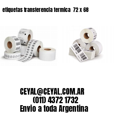 etiquetas transferencia termica  72 x 68