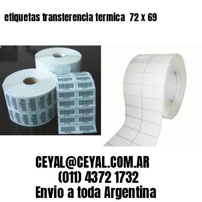 etiquetas transferencia termica  72 x 69