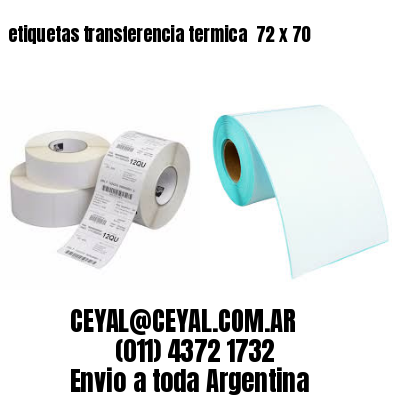 etiquetas transferencia termica  72 x 70