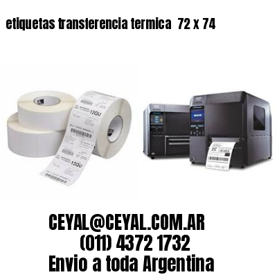 etiquetas transferencia termica  72 x 74