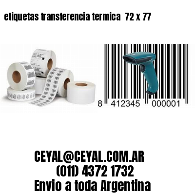 etiquetas transferencia termica  72 x 77