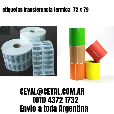 etiquetas transferencia termica  72 x 79