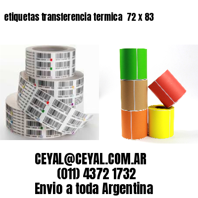 etiquetas transferencia termica  72 x 83