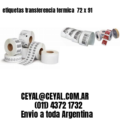 etiquetas transferencia termica  72 x 91