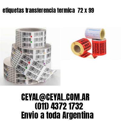 etiquetas transferencia termica  72 x 99