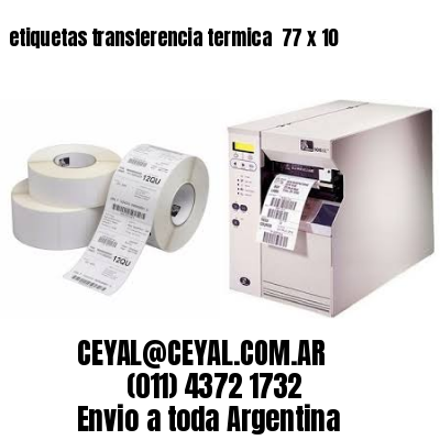etiquetas transferencia termica  77 x 10
