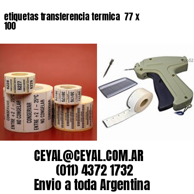 etiquetas transferencia termica  77 x 100