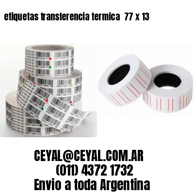 etiquetas transferencia termica  77 x 13