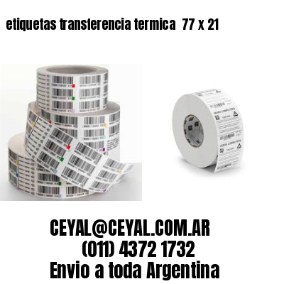 etiquetas transferencia termica  77 x 21