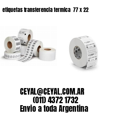 etiquetas transferencia termica  77 x 22
