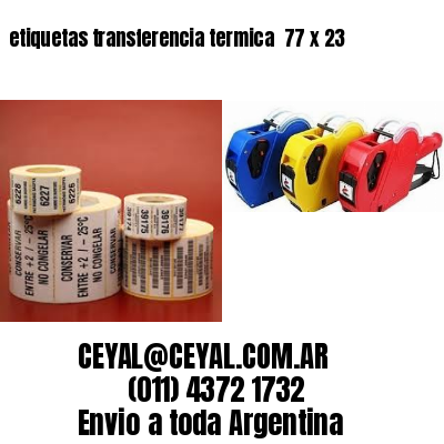 etiquetas transferencia termica  77 x 23
