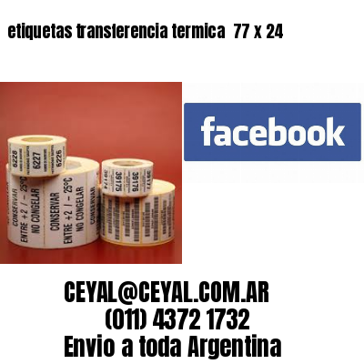 etiquetas transferencia termica  77 x 24