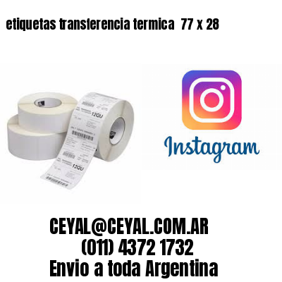 etiquetas transferencia termica  77 x 28
