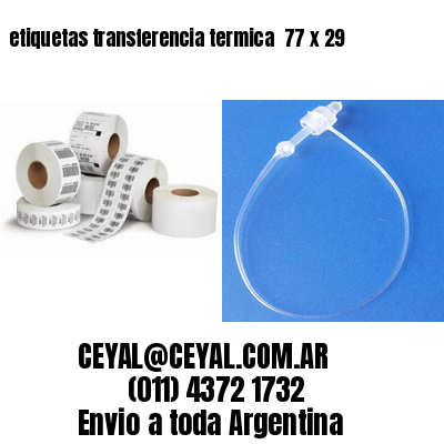 etiquetas transferencia termica  77 x 29