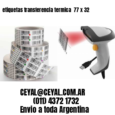 etiquetas transferencia termica  77 x 32