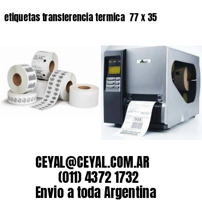 etiquetas transferencia termica  77 x 35