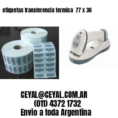 etiquetas transferencia termica  77 x 36