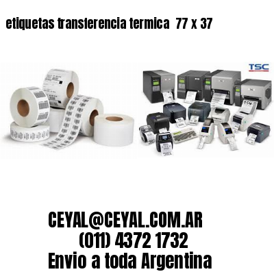 etiquetas transferencia termica  77 x 37