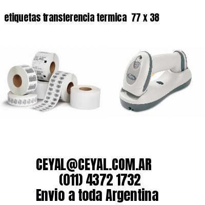 etiquetas transferencia termica  77 x 38