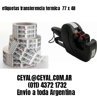 etiquetas transferencia termica  77 x 48