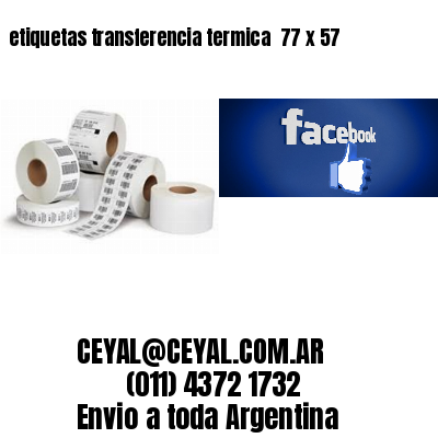etiquetas transferencia termica  77 x 57