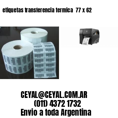 etiquetas transferencia termica  77 x 62