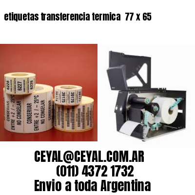 etiquetas transferencia termica  77 x 65