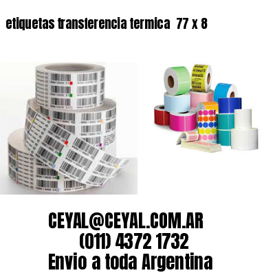 etiquetas transferencia termica  77 x 8
