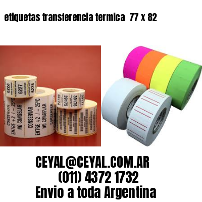 etiquetas transferencia termica  77 x 82